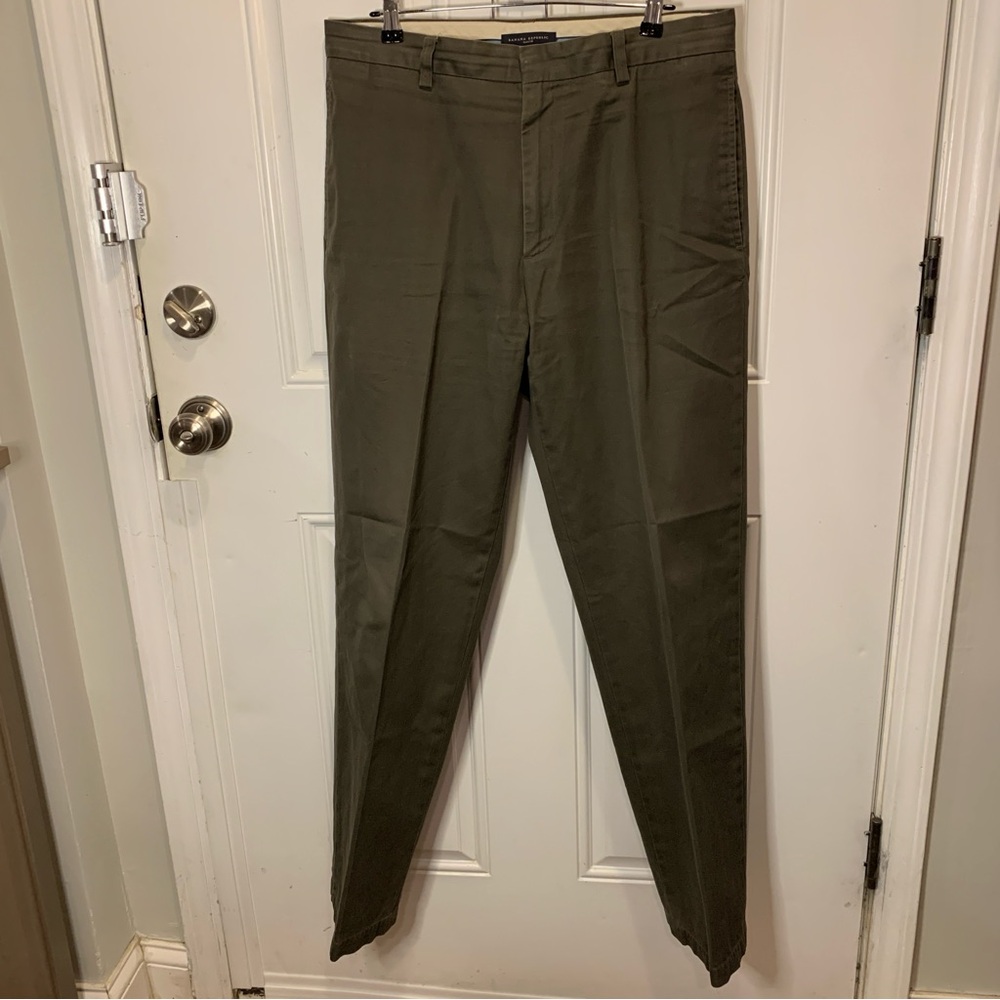 Banana Republic Classic Khaki Tan Chinos Gavin Chino 100% Cotton Trousers Pants